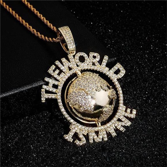 NEW 14k Gold Fully Iced Out Chain Necklace - Picture 1 of 3